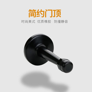 Lideshi Door Stop Zinc Alloy Wall Mount Silent Metal Column For Bathroom Glass Door Durable - Product Image 4