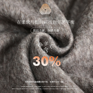 Women's Wool Blazer Gray Solid Color No-Wrinkle Treatment Petite Fit Casual Elegant Style - Product Image 2