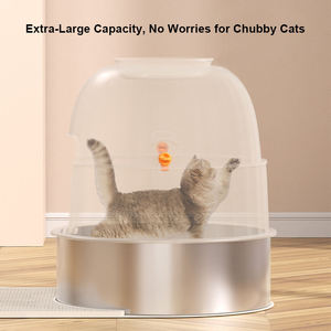 Nouvelle Litière pour Chat en Acier Inoxydable Style <span class=keywords><strong>Pot</strong></span> <span class=keywords><strong>de</strong></span> Fleurs, Extra Large, Entièrement Fermée, Désodorisante, Anti-Odeur, Facile à Nettoyer, pour l'Exportation - Product Image 3
