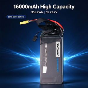 แบตเตอรี่ลิเธียมโพลิเมอร์แบบโซลิดสเตท VICTPOWER 22.2V 6S 16000mAh 16Ah 15C สำหรับโดรนเกษตรกรรม UAV ป้องกันพืช XT90-S AS150 OEM ODM - Product Image 2