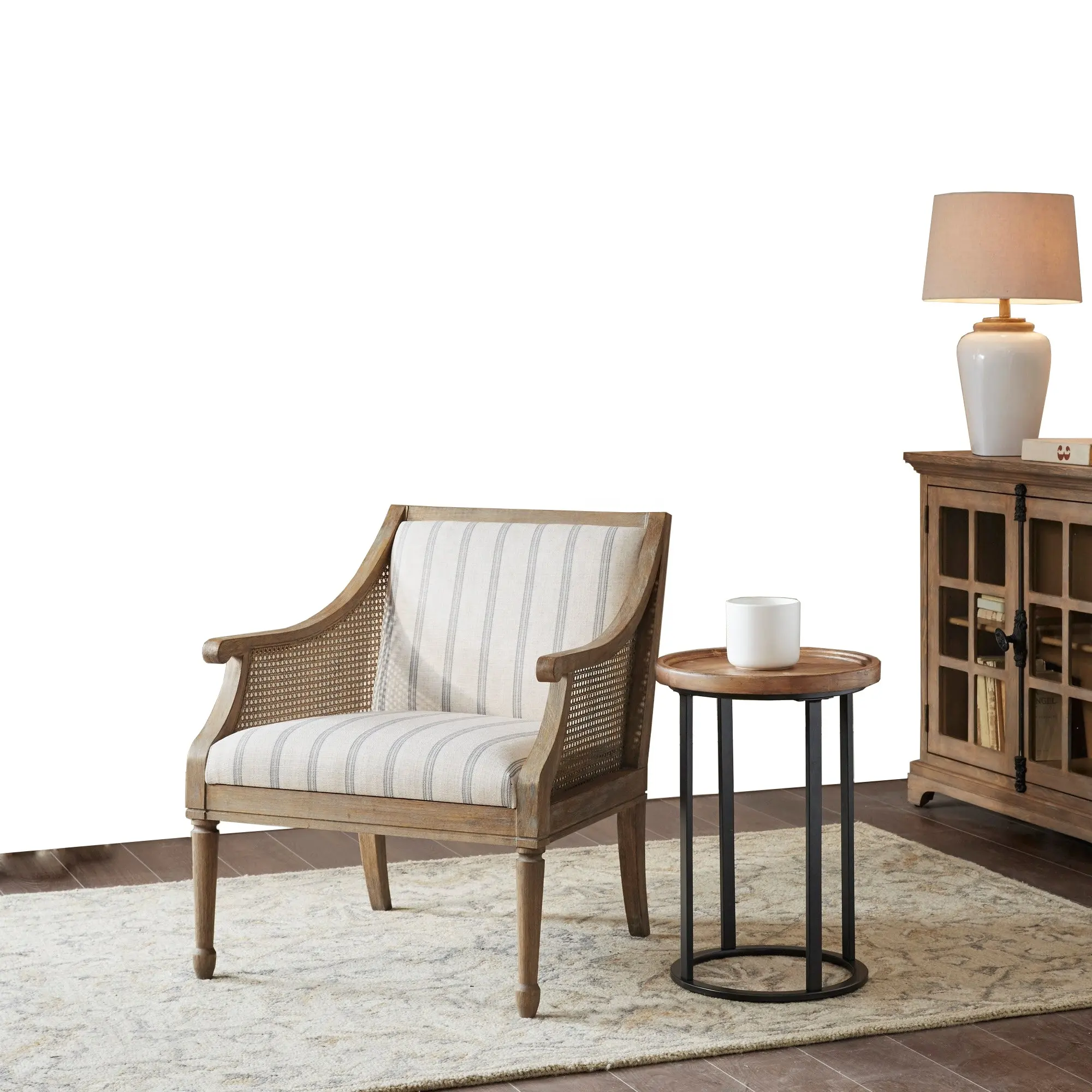 Neuankömmling Antikes Design 5 Sterne Lounge Hotels tuhl Akzent Cane Holz möbel