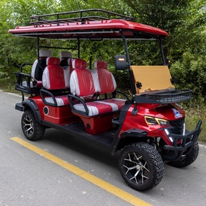 Voiture de <span class=keywords><strong>golf</strong></span> électrique haut de gamme à 6 places pour utilisation en <span class=keywords><strong>camping</strong></span>, prise en charge de la personnalisation 48V/60V/72V, traitement OEM - Product Image 1