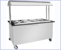 Armoire chauffante électrique 5 GN en acier inoxydable, Bain Marie, Prix usine, pour buffet