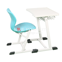 Mobilier moderne pour salle de classe d'un seul étudiant Table et chaise ergonomiques en bois avec caractéristiques réglables Nouvelle utilisation à l'école