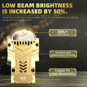 SANVI เครื่องฉายแสง LED A9 Matrix แบบ Bi 55W 6000K โมดูลไฟหน้าสำหรับรถยนต์รับประกัน2ปีอุปกรณ์สากลสำหรับรถยนต์12V สินค้ามาใหม่ - Product Image 4