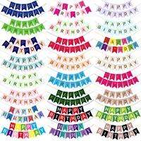 Guirlande écologique en papier en forme de queue de poisson, durable, multicolore, pour décoration de fête d'anniversaire, Feliz Cumpleaños, pour les fêtes et les événements à domicile