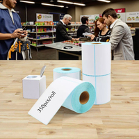 Étiquettes autocollantes pour imprimante thermique portable mini en papier d'art sans BPA/BPS, résistantes à l'eau, à l'huile, à l'alcool et aux rayures, impression directe