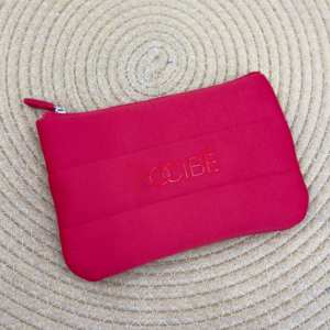 Premium Skincare Neoprene Makeup Pouch Women Puffy <b>Cosmetic</b> Bag Red Blue Travel Toiletry Bags For Women - Product Image 4