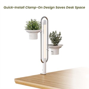 Support de <span class=keywords><strong>plante</strong></span> décoratif rotatif à LED PS01-1C, éclairage de croissance <span class=keywords><strong>pour</strong></span> plantes, support de bureau intérieur à pince, étagère de rangement <span class=keywords><strong>pour</strong></span> plantes <span class=keywords><strong>pour</strong></span> la maison et le bureau - Product Image 6