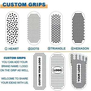 Chaussettes de sport pour femmes, de haute qualité, antidérapantes, avec logo brodé, en coton compressé, design tendance, personnalisées, pour le yoga et le Pilates - Product Image 5