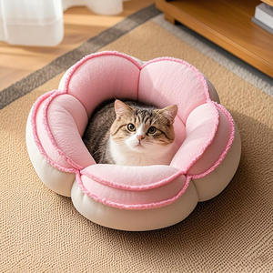 Sakura Écologique Petit Chien et Chat Nid D'hiver Pet Lit avec Amovible Plus Achat Chaud Couvert Nid-Vente en Gros - Product Image 1