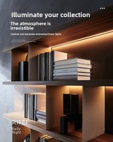 Profilé LED architectural en U encastré en aluminium, canal de lumière dissimulé pour plafond en cloison sèche, dissipateur thermique, extrusion d'éclairage linéaire