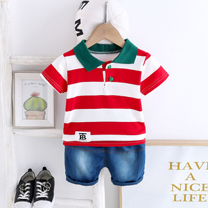 Nouvel ensemble de vêtements de sport pour enfants : Jean et pantalon à volants, ensemble 2 pièces pour garçons - Product Image 2