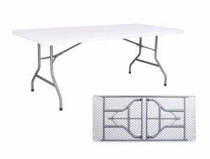 Nhà Máy Bán Buôn HDPE Hình Chữ Nhật Đi Bộ Đường Dài Thuận Tiện Gấp 8 Chỗ Ngồi Ngoài Trời Tiệc Có Thể Điều Chỉnh Loại Xuất Xứ Bảng Nói Chung - Product Image 2