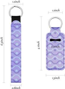 Llaveros de Neopreno con Correa para la Muñeca, Porta Lápiz Labial, Bolsa para Bálsamo Labial, Colores Vibrantes para Niñas y Mujeres - Product Image 5