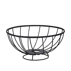 Classic Round Lacquer Iron Fruit <b>Basket</b> & Platter Portable Household Bedroom Use Simple Modern Design - Product Image 5