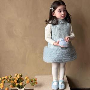 <strong>Girls</strong> Princess 2025 Autumn Winter New Baby <strong>Girl</strong> Cheongsam <strong>Dress</strong> Children's National Style Crocheted Vest <strong>Dress</strong> <strong>Formal</strong> <strong>Dress</strong> - Product Image 3
