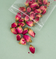Sacs refermables en plastique transparent, pochettes d'emballage transparentes pour fleurs séchées, thé, noix, herbes, épices, échantillons, stockage