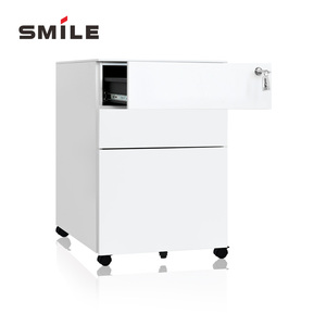 CHNSMILE Rustproof Steel File Cabinet Modern Mobile Storage Unit Rollers Foldable Home Office Bathroom Three-layer <strong>Bag</strong> - Product Image 5