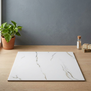 Azulejos de Porcelana con Efecto Mármol Blanco Ártico, 600x600mm, Acabado Brillante Pulido, para Pisos Interiores - Product Image 6