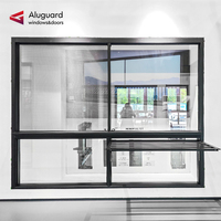 Ventanas Corredizas Modernas de Aluminio de Cuatro Paneles con Gran Vista para Patio