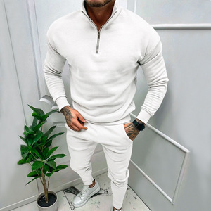 Felpa con Cappuccio da <span class=keywords><strong>Uomo</strong></span> Autunno-Inverno, Mezza Zip, Collo Alto Stile <span class=keywords><strong>POLO</strong></span>, Tinta Unita - Product Image 1