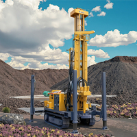 HKC260T Foreuse hydraulique diesel portable pour puits d'eau, machine de forage de puits de 160 m de profondeur à vitesse rapide pour l'irrigation agricole