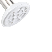 Connecteur d'angle en acier inoxydable en forme de U pour tringle de rideau de douche, idéal pour les tringles de rideau de salle de bain