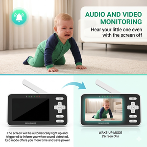 <strong>Best</strong> Seller Audio <strong>Baby</strong> <strong>Monitor</strong>, <strong>Baby</strong> Cry Detector &amp; Two‑way Talk Perfect for Nursery &amp; Home Care - Product Image 4