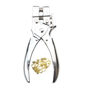 Pince à œillets multifonctionnelle en acier inoxydable robuste pour la fabrication de sacs à main, outils de maroquinerie avec 100 boutons - Product Image 2