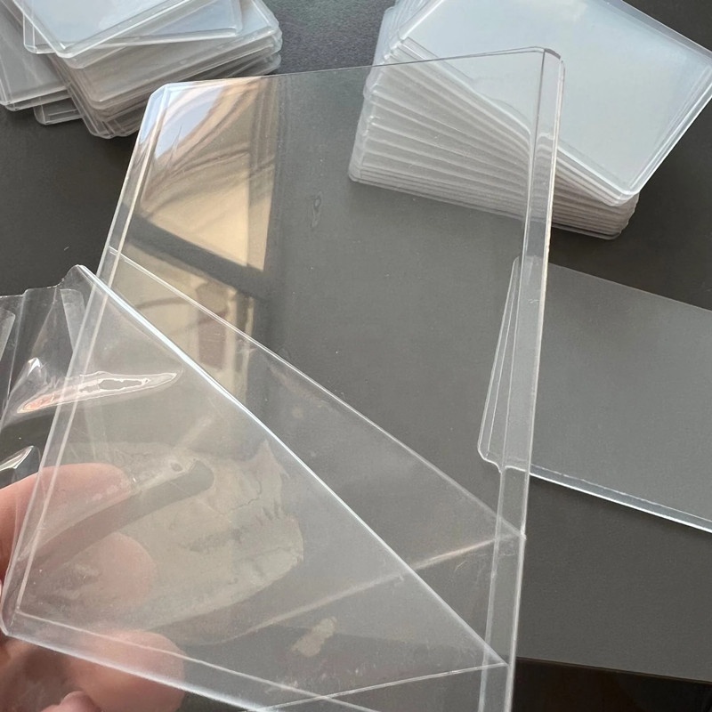 Leshiny 35pt 3x4, прозрачные белые чехлы для карт, толстые жесткие чехлы для карт