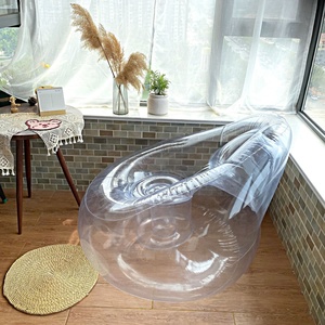 Hot Star Models <b>Inflatable</b> <b>Sofa</b> Portable <b>Inflatable</b> Recliner Can Be Folded Fixed Pattern and Color LOGO - Product Image 3