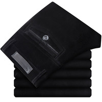 RNSHANGER Pantalon Large Homme en Velours Côtelé, Vêtement Formel, Costume, Pantalon Droit, Jogger Décontracté Classique, Pantalon de Costume pour Hommes