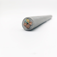 Câble de contrôle et de mesure flexible multiconducteur en cuivre isolé PVC industriel YSLY-JZ, basse tension, codé numériquement, jaune-vert, avec mise à la terre