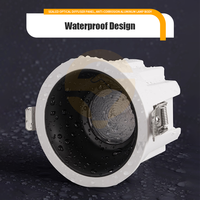 Éclairage de plafond commercial, downlight et spot LED réglables, downlight LED à intensité variable, spot LED étanche sans cadre