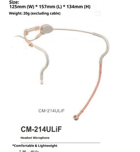 Micrófono de diadema miniatura <span class=keywords><strong>JTS</strong></span> CM-214iF para presentaciones en escenario, omnidireccional, inalámbrico, con clip, host RU-901 - Product Image 5