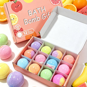 Set <span class=keywords><strong>de</strong></span> Regalo <span class=keywords><strong>de</strong></span> Bombas <span class=keywords><strong>de</strong></span> Baño con Aroma a Frutas, 12 Unidades <span class=keywords><strong>de</strong></span> 60g, Coloridas y Efervescentes, para <span class=keywords><strong>Bañera</strong></span>, Spa y Relajación, para Niños y Adultos - Product Image 1