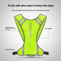 Gilet réfléchissant à LED Flash pour la course et le cyclisme Guidance d'urgence Vêtements de sécurité transfrontaliers