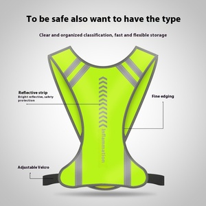 سترة عاكسة ليد فلاش للجري وركوب الدراجات توجيه الطوارئ ملابس السلامة عبر الحدود - Product Image 3