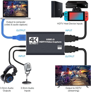Carte de capture <span class=keywords><strong>vidéo</strong></span> HDTV 4K 1080P 60FPS HDTV vers USB 3.0 <span class=keywords><strong>MP4</strong></span> pour le streaming, caméra de travail/Xbox/PS4/PS5/PC/OBS Jeu - Product Image 6