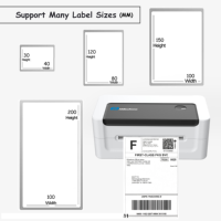 Imprimante thermique haute vitesse MHT-L1081 38-108mm 150 mm/s pour imprimante de bureau USB à papier à écart continu pour entreprise de facturation au détail