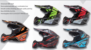 Dot được phê duyệt bền bảo vệ Motocross đầy đủ mặt Mũ bảo hiểm xe máy tai nạn Mũ bảo hiểm xe máy Mũ bảo hiểm - Product Image 2