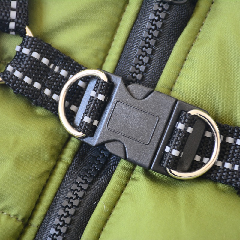 Luxury Cooling Pet Vest Dog Harness And Leash Set With Buckle Winter Cotton Coat