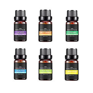 Set di 6 Oli Essenziali Naturali Puri al 100% - Confezione Regalo con Olio di Lavanda, Citronella, Eucalipto e Menta - 10ml - Product Image 2