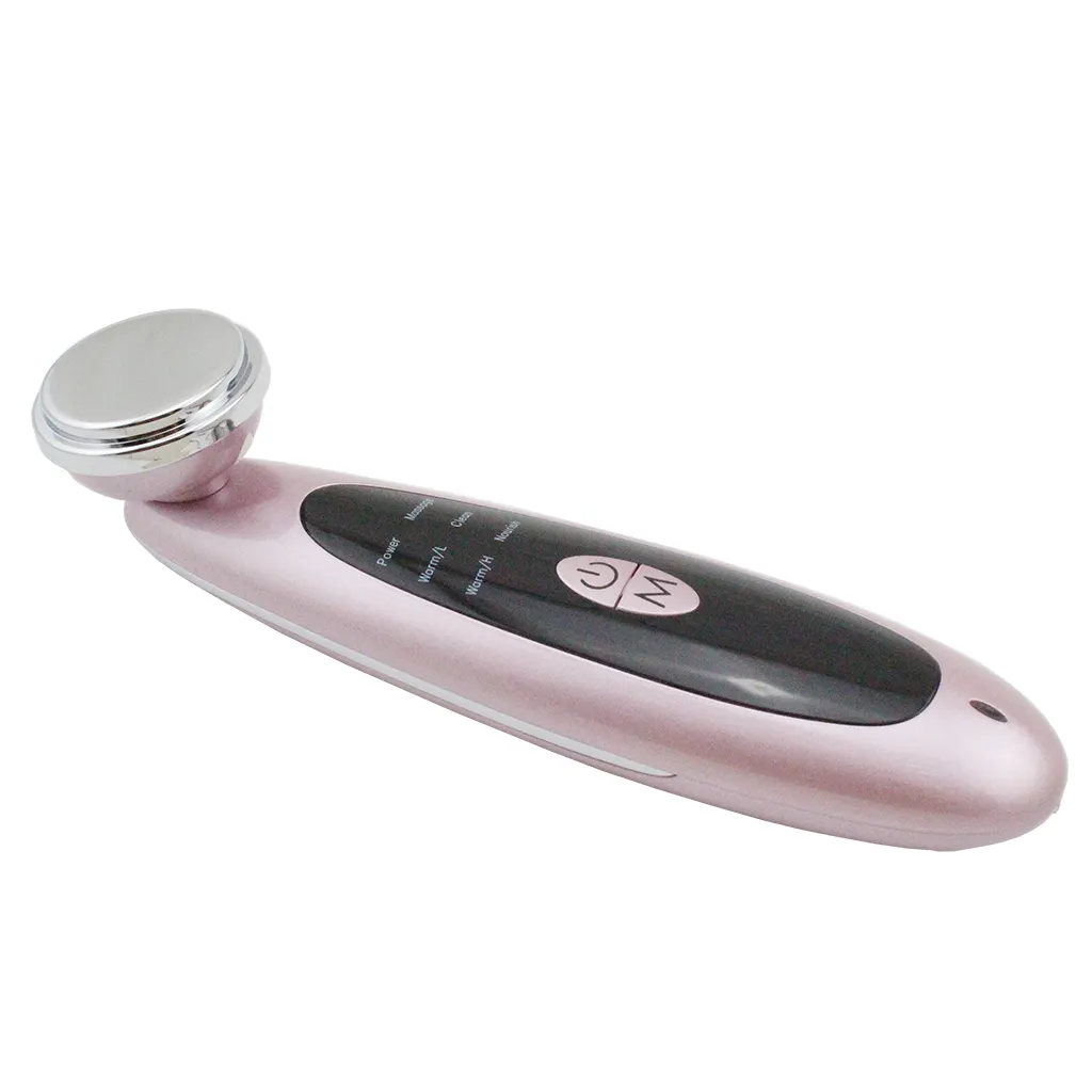 Handheld vibrating microcurrent skin tightening face lifting ionic skin whitening beauty equipment