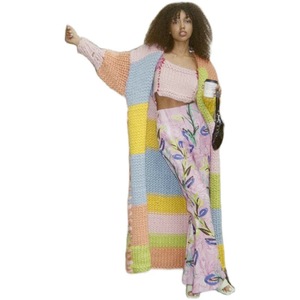 Maglioni Crop Oversize Personalizzati per Donna, Lavorati a Mano in Poliestere, per Maternità, Autunno <span class=keywords><strong>Inverno</strong></span> 2022 - Product Image 1