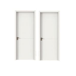 Porte intérieure en bois massif, design minimaliste, isolation phonique, surface finie, pour salon, chambre, bureau - Product Image 3