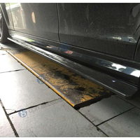 BENSNEES jupe latérale en Fiber de carbone véritable pièces extérieures noires pour accessoires de voiture Mercedes Benz W204 C63 Amg