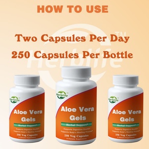 Venta Caliente OEM - Personalizable - Aloe Vera (Aloe Barbadensis) 1,000 Mg, Apoya la Salud Digestiva, 250 Cápsulas - Product Image 3