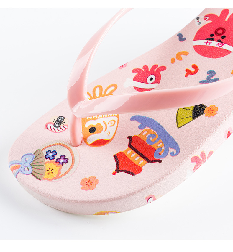 Summer Flip-flops Slippers PVC Non-slip Casual Sandals Beach Shoes Women's Flip Flops